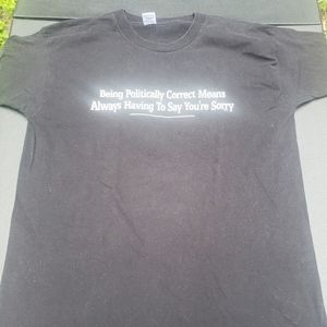 Vintage 90s Mens Comic T-shirt XL (Politically